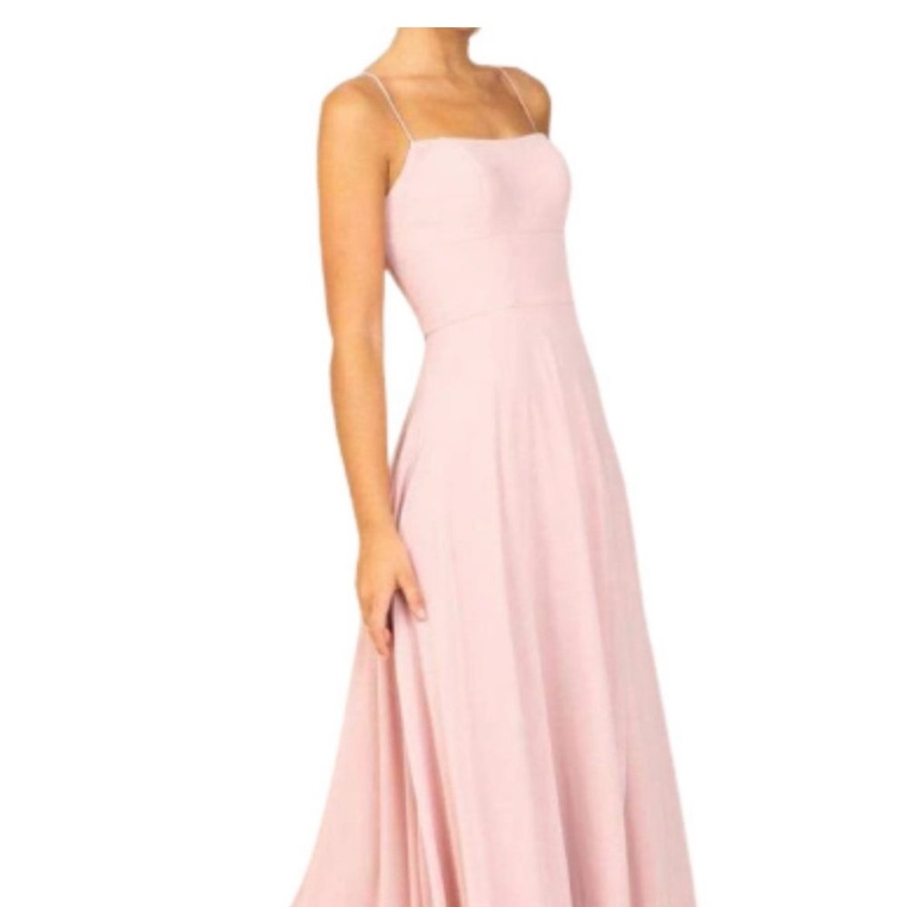 Pink Chiffon Maxi Gown